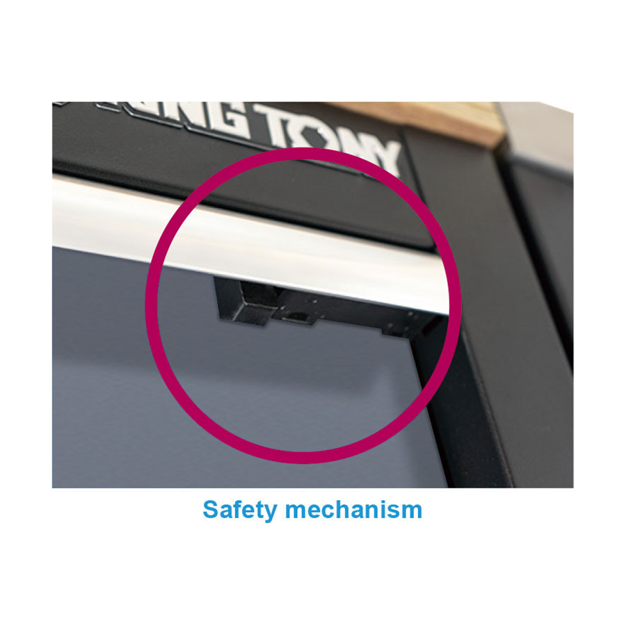 KING TONY Profi-Werkzeuge - Niedriges Möbel 9 Schubladen - Farbe Grau 87D1123AKG