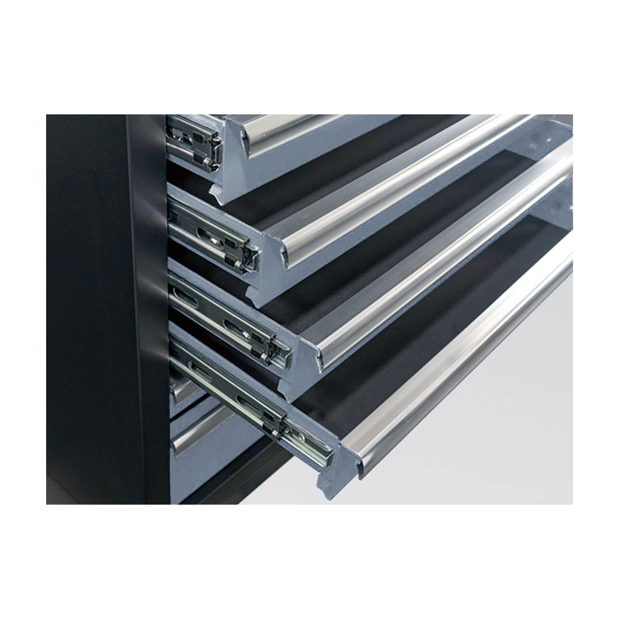 KING TONY Profi-Werkzeuge - Niedriges Möbel 9 Schubladen - Farbe Grau 87D1123AKG