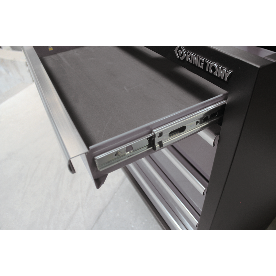 KING TONY Profi-Werkzeuge - Niedriges Möbel 5 Schubladen - Schwarz-Grau 87D1105AKG