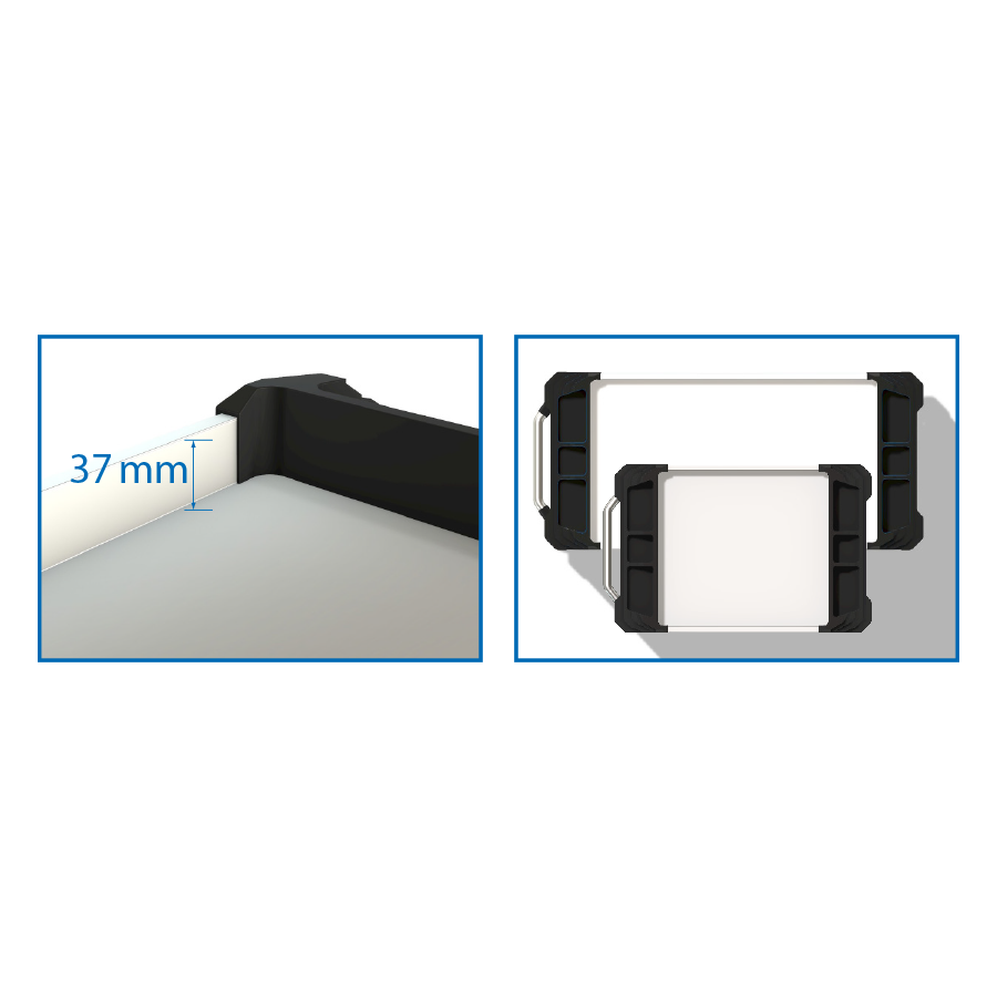 KING TONY Profi-Werkzeuge - Werkzeugwagen mit 7 Schubladen SQUAD D7+ 87SQ337BABK