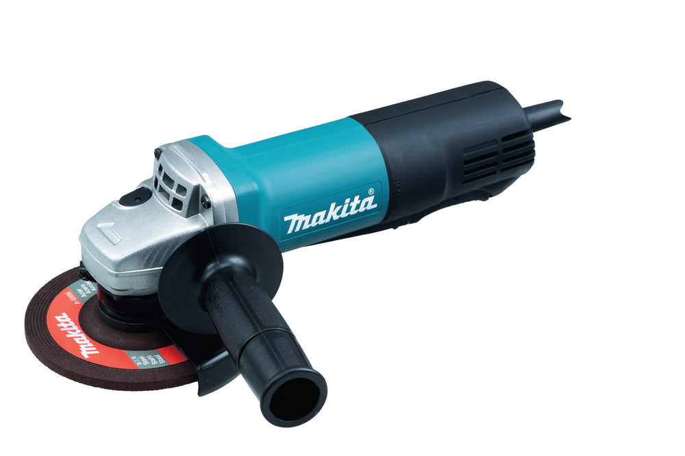 Makita Winkelschleifer | 840 W Motor, 125 mm Scheiben & Paddelschalter - 9558PBGY