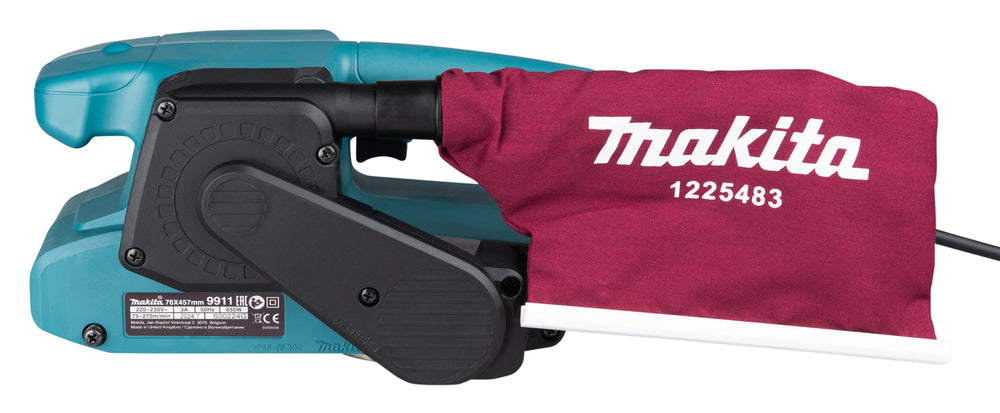 Makita Bandschleifer 76 mm – 650 W Motor, variable Geschwindigkeit, leiser Betrieb - 9911J