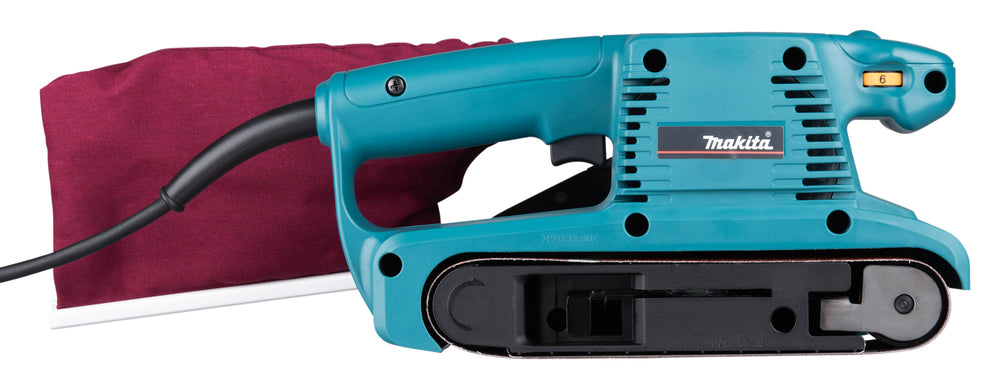 Makita Bandschleifer 76 mm – 650 W Motor, variable Geschwindigkeit, leiser Betrieb - 9911J