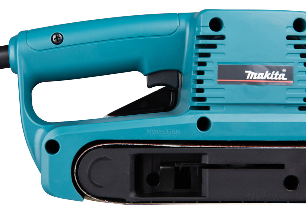 Makita Bandschleifer 76 mm – 650 W Motor, variable Geschwindigkeit, leiser Betrieb - 9911J