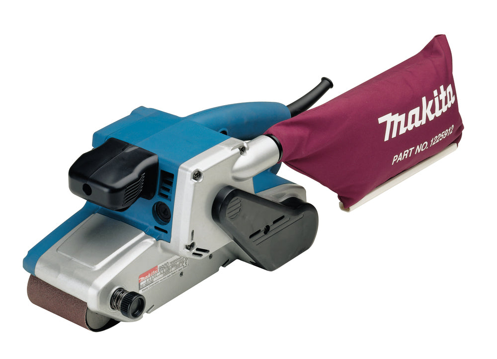 Makita Bandschleifer 76 mm – 1.010 W Motor, variable Bandgeschwindigkeit, Tischbetrieb möglich - 9920J