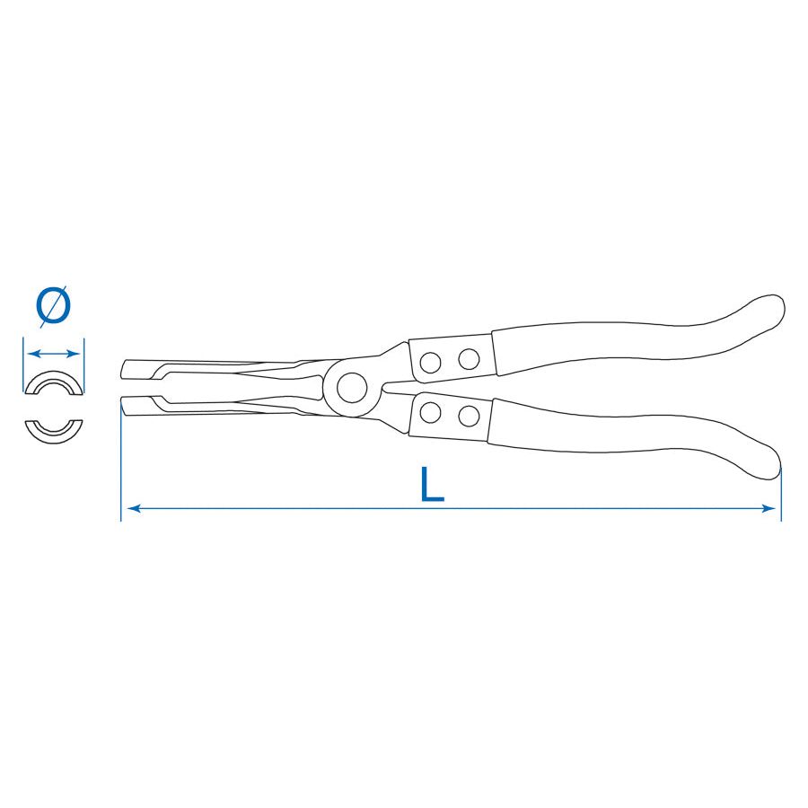 KING TONY Profi-Werkzeuge - Abziehzange für Ventilschaft-Dichtringe 9AD11