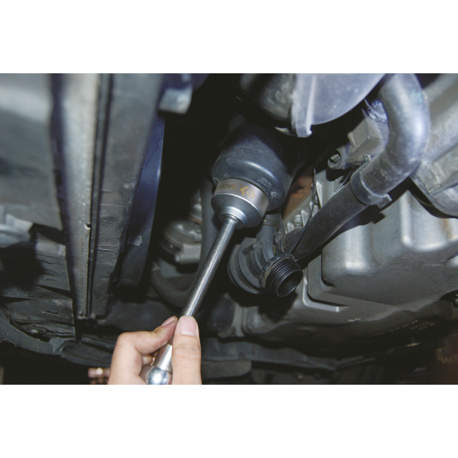 KING TONY Profi-Werkzeuge - 3/8" 6-Kant Steckschlüssel, für Ölfilterdeckel - 36 mm 9AE836