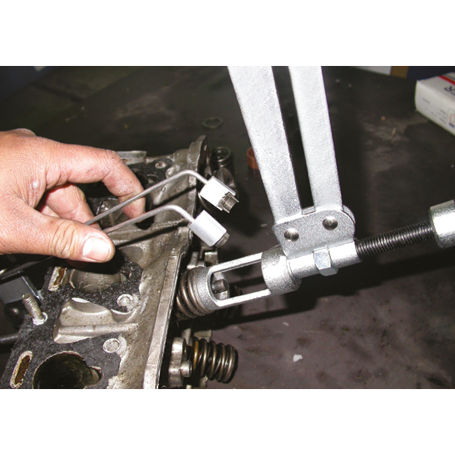 KING TONY Profi-Werkzeuge - Ventilfederkompressor 9AH025