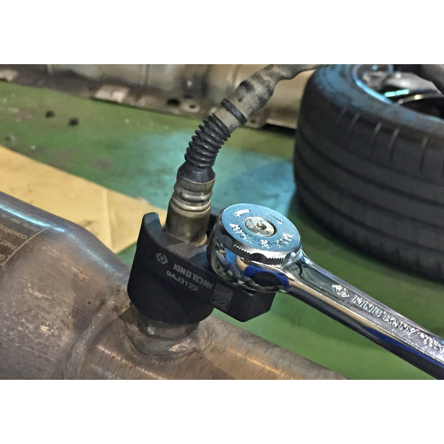 KING TONY Profi-Werkzeuge - 1/2" Lambdasonden-Steckschlüssel-Set - 7 tlg. 9AJ017