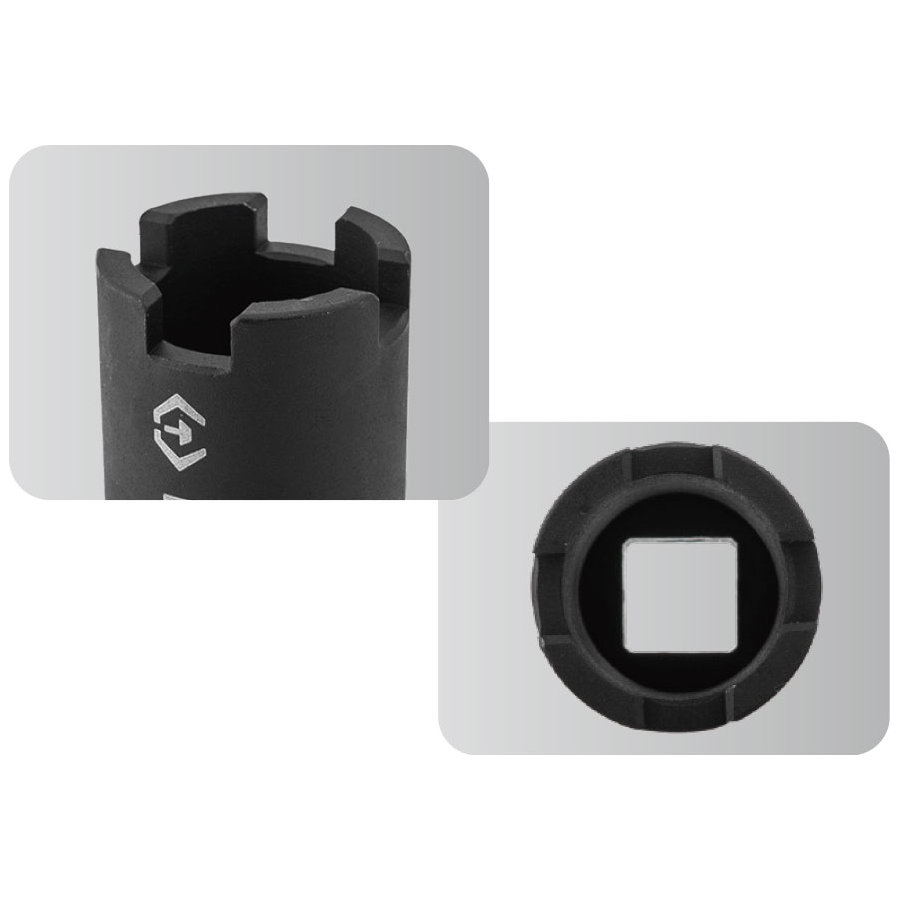 KING TONY Profi-Werkzeuge - 1/2" Steckschlüssel für Diesel-Einspritzventil - Man & Benz 9AN43