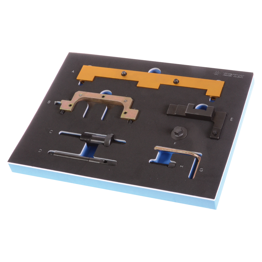 KING TONY Profi-Werkzeuge - Steuerzeiten-Einstellset für Doppel-Nockenwellenmotoren BMW 9AT1008