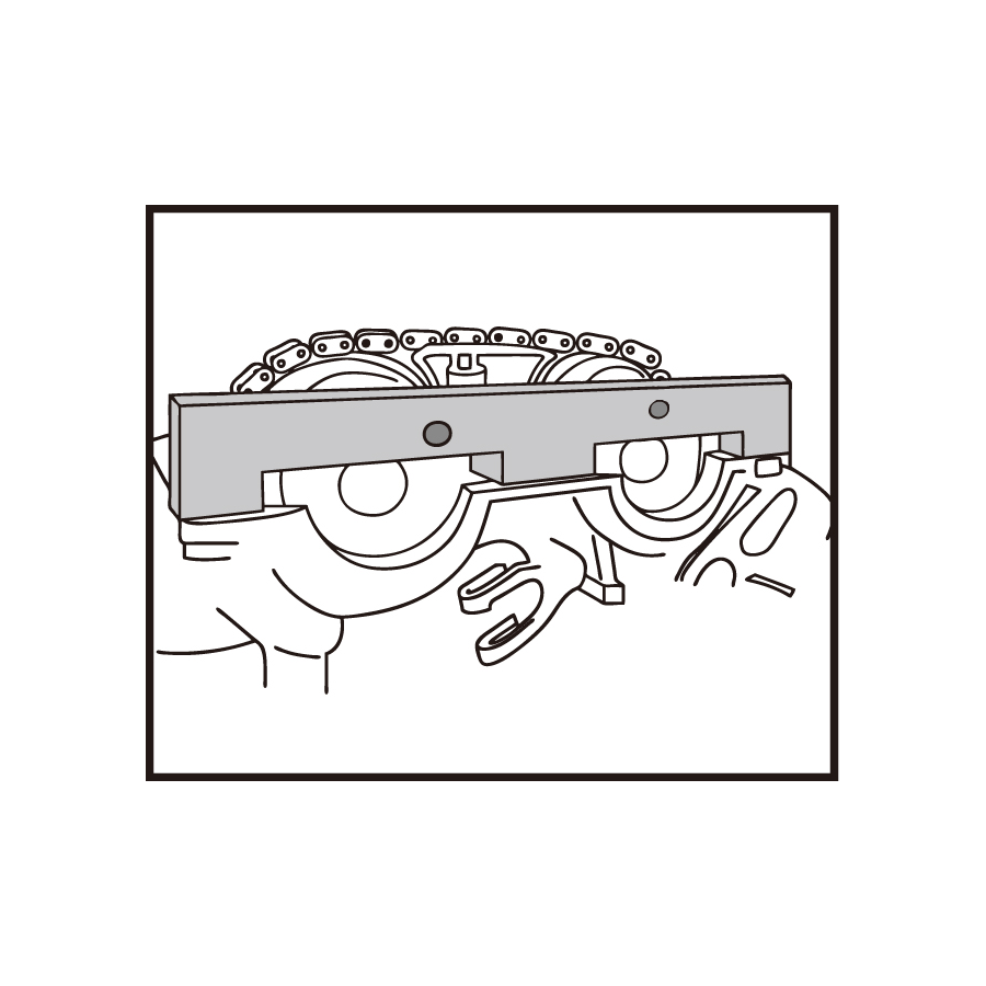 KING TONY Profi-Werkzeuge - Steuerzeiten-Einstellset für Doppel-Nockenwellenmotoren BMW 9AT1008