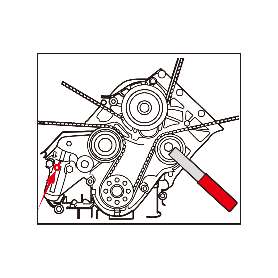KING TONY Profi-Werkzeuge - Motoreinstell-Werkzeug-Set für Benzinmotoren VOLKSWAGEN GRUPPE 9AT1306