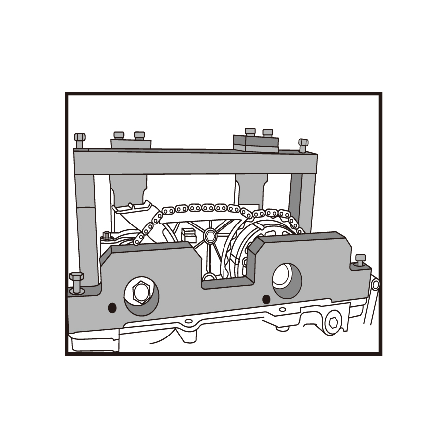 KING TONY Profi-Werkzeuge - Steuerzeiten-Einstell-Set für Doppel-Nockenwellenmotoren BMW 9AT1706E