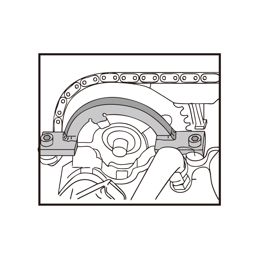 KING TONY Profi-Werkzeuge - Steuerzeiten-Einstellset für Dieselmotoren SUZUKI VAUXHALL / OPEL 9AT2004