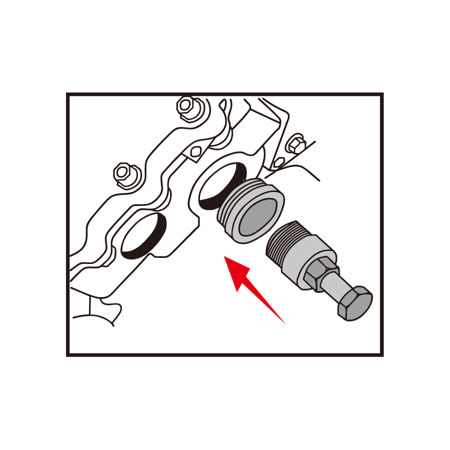 KING TONY Profi-Werkzeuge - Abzieher Diesel-Einspritzpumpen BMW-LAND ROVER/VAUXHALL-OPEL 9AT2D01