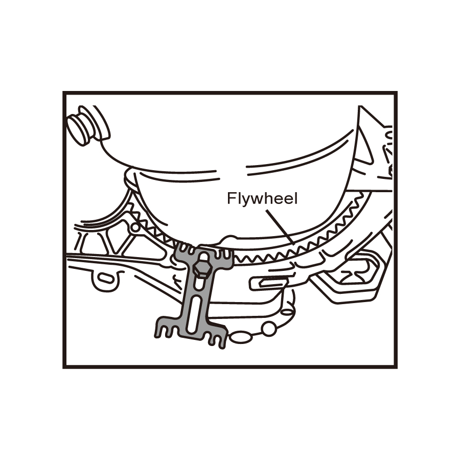 KING TONY Profi-Werkzeuge - Schwungrad-Halte- und Blockierwerkzeug OPEL 9AT2E01