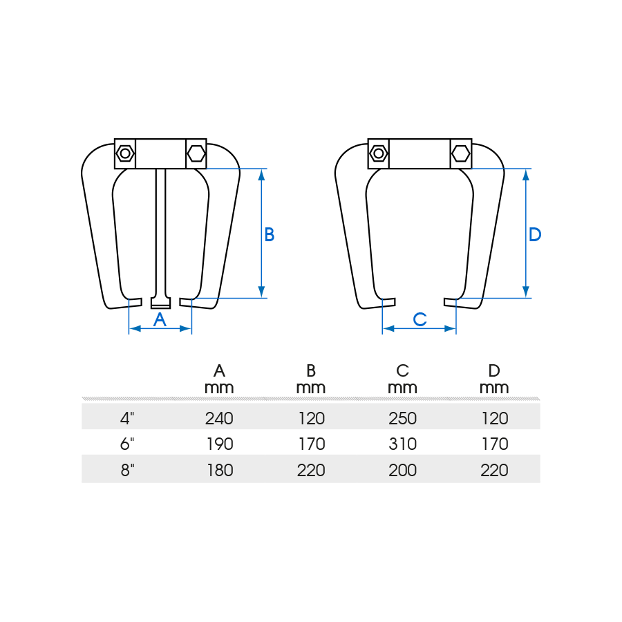 KING TONY Profi-Werkzeuge - 1/2" Hydraulischer Abzieher-Set - 25 tlg. 9BA01
