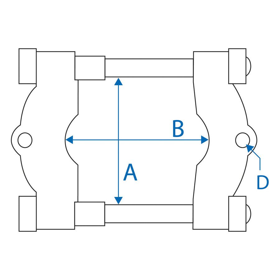 KING TONY Profi-Werkzeuge - Trennvorrichtung für Träger 9BA1202A Serie - 55 mm 9BA1202A