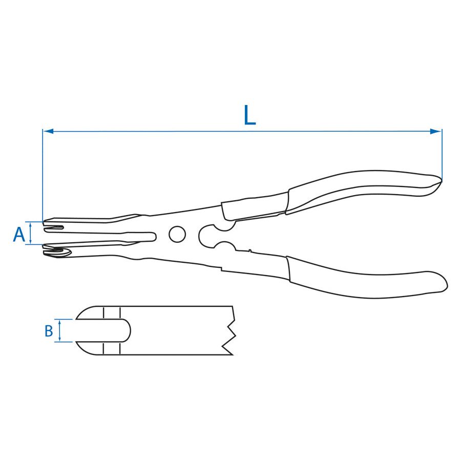 KING TONY Profi-Werkzeuge - Handbremsen-Kabelzange 9BC11