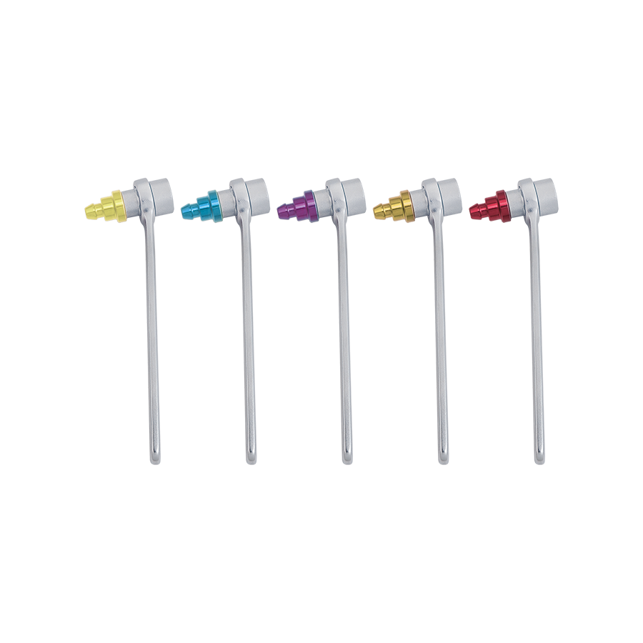 KING TONY Profi-Werkzeuge - Schlüsselsatz für Bremsenentlüftung, 6-teilig 9BC5001MR