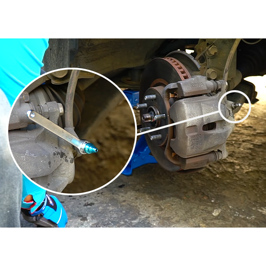 KING TONY Profi-Werkzeuge - Schlüsselsatz für Bremsenentlüftung, 6-teilig 9BC5001MR