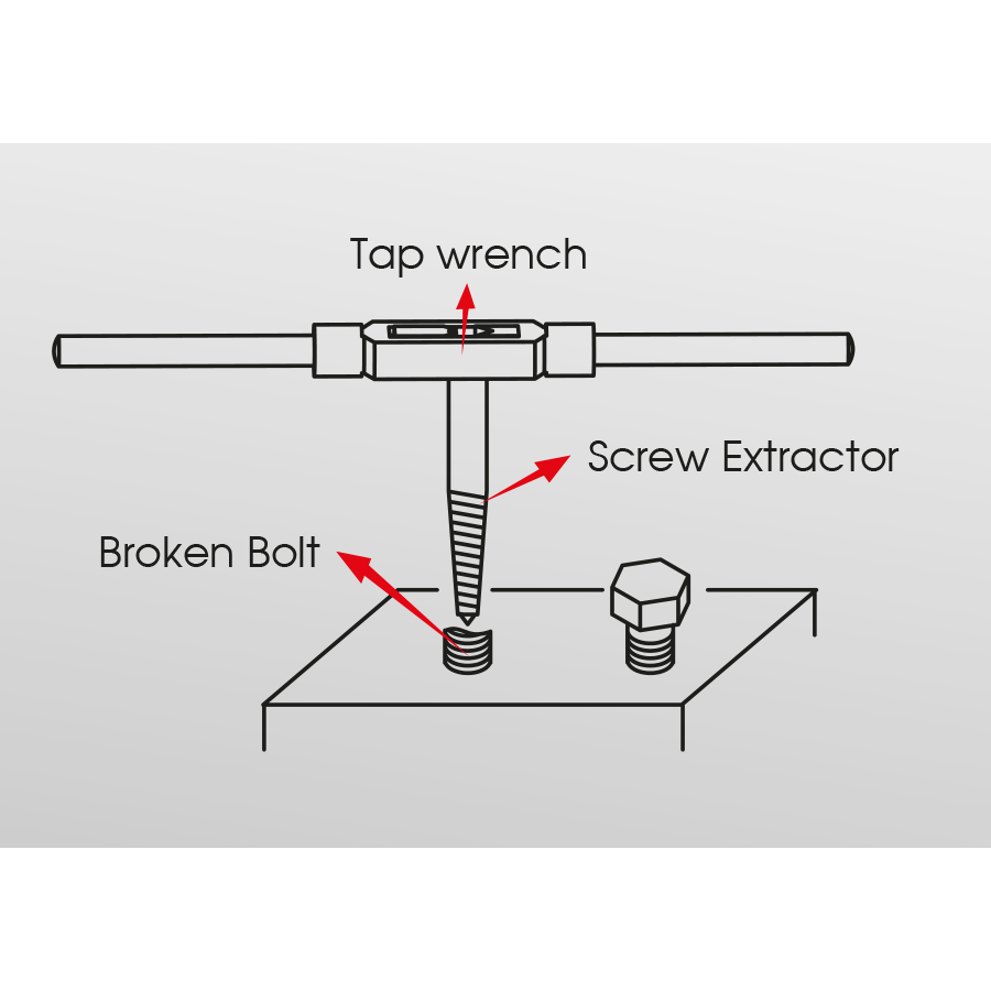 KING TONY Profi-Werkzeuge - Bolzendreher-Set - 8 tlg. 11208SQ