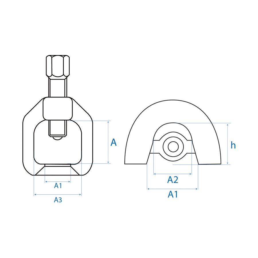 KING TONY Profi-Werkzeuge - LKW Kugelgelenk-Abzieher 320 max. 9BE5655