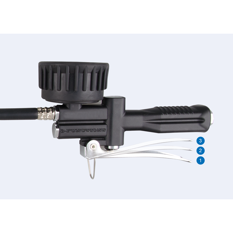 KING TONY Profi-Werkzeuge - 3-in-1 Druckluft-Reifenfüller 9BM2210A