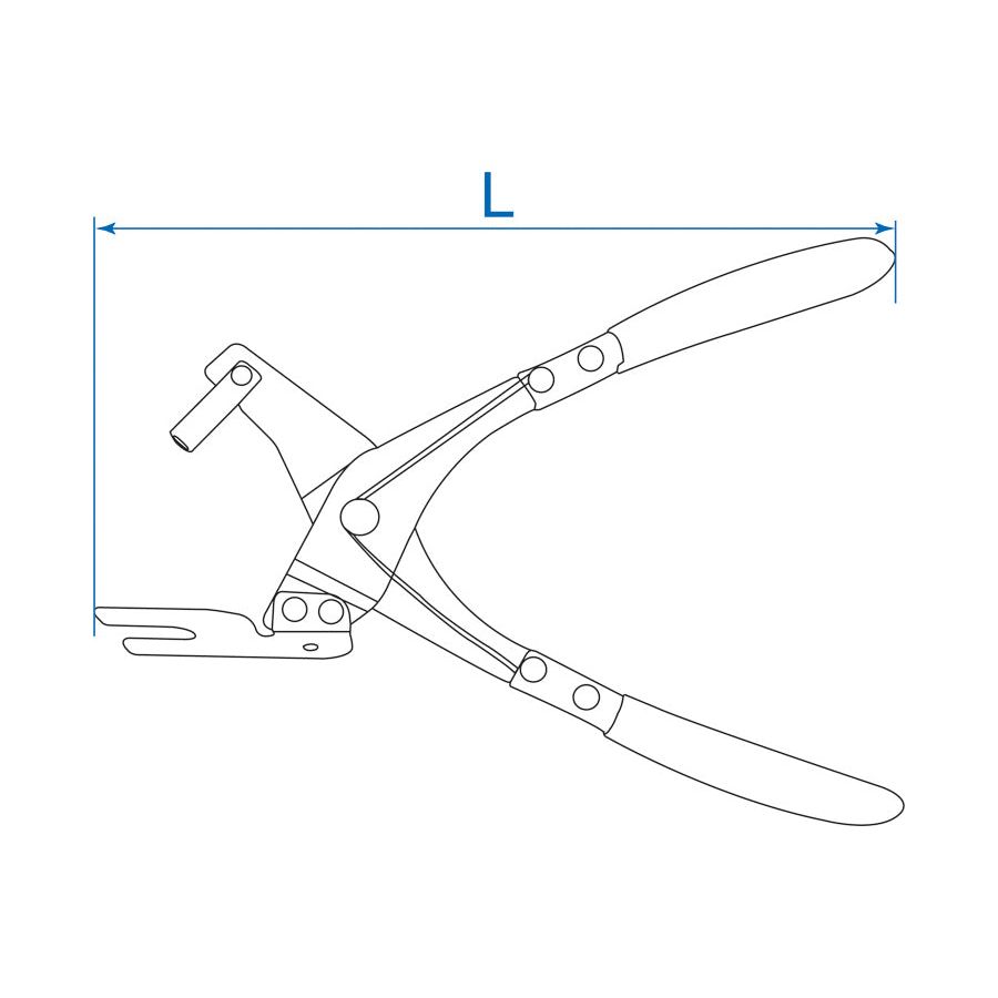 KING TONY Profi-Werkzeuge - Auspuffgummi-Lösezange 9BP11