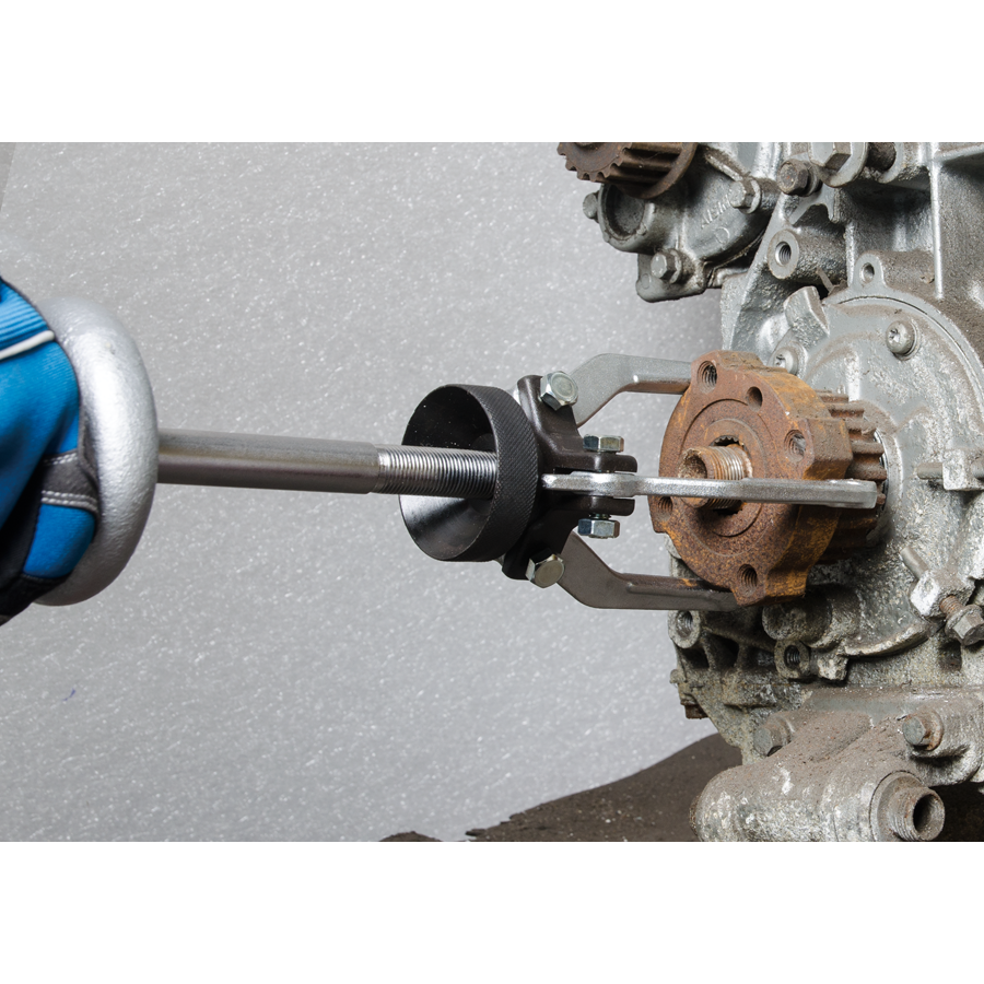 KING TONY Profi-Werkzeuge - Radlager und -buchsen-Abzieherset mit Gleithammer - 17 tlg. 9BQ01