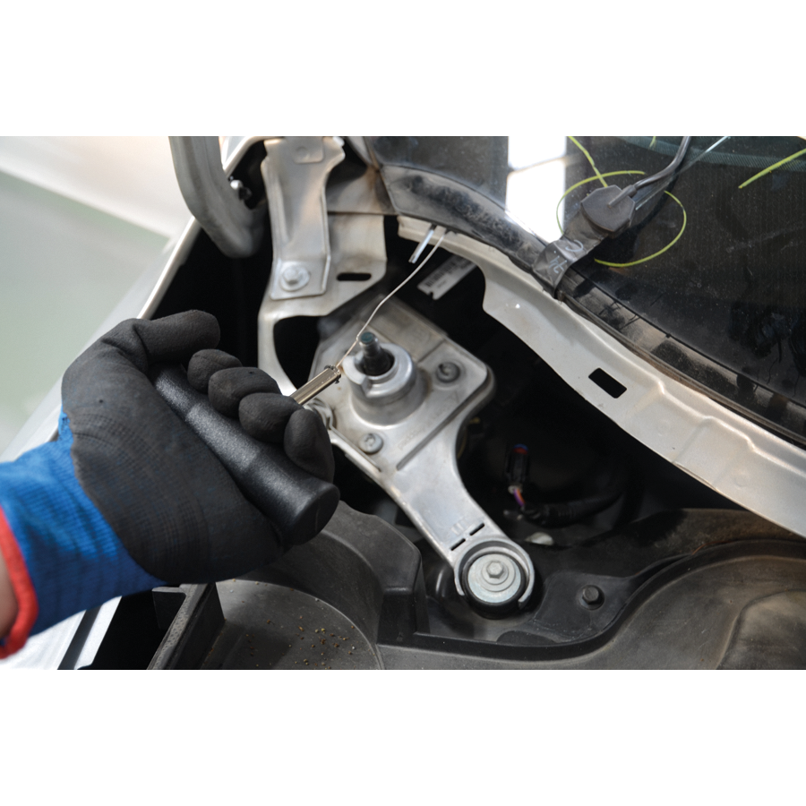 KING TONY Profi-Werkzeuge - Werkzeug-Set zum Ausbau der Windschutzscheibe - 4 tlg. 9CW01