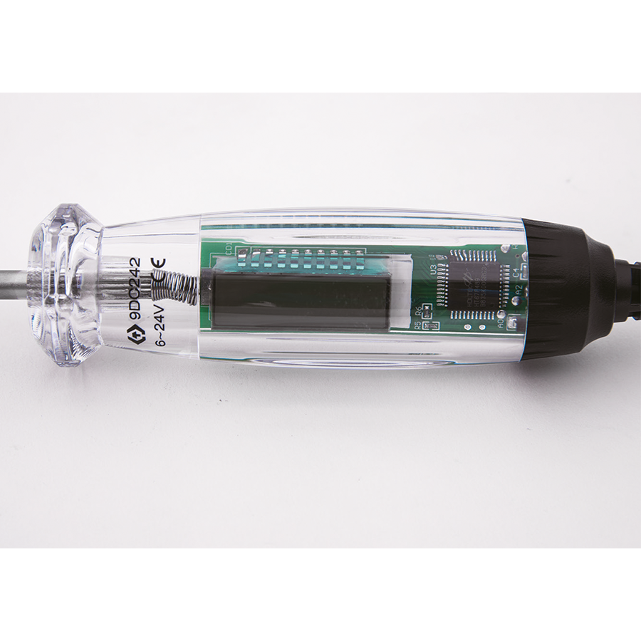 KING TONY Profi-Werkzeuge - Digital Stromkreistester LCD, 6-24V 9DC242