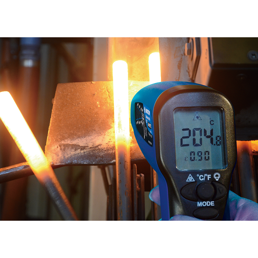 KING TONY Profi-Werkzeuge - Infrarot-Digitalthermometer - Betriebstemperatur -30°C - 550°C 9DN12