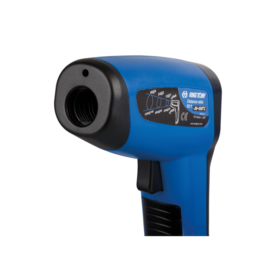 KING TONY Profi-Werkzeuge - Infrarot-Digitalthermometer - Betriebstemperatur -30°C - 550°C 9DN12