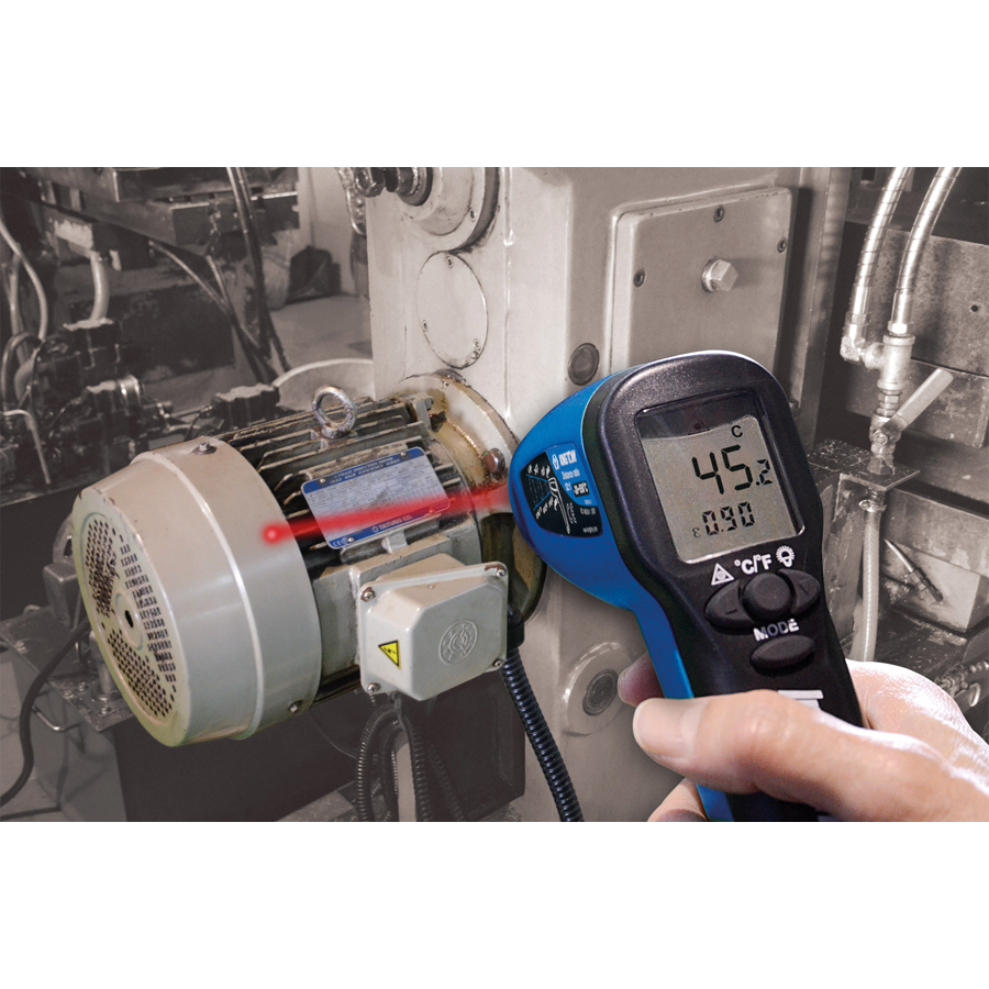 KING TONY Profi-Werkzeuge - Infrarot-Digitalthermometer - Betriebstemperatur -30°C - 550°C 9DN12