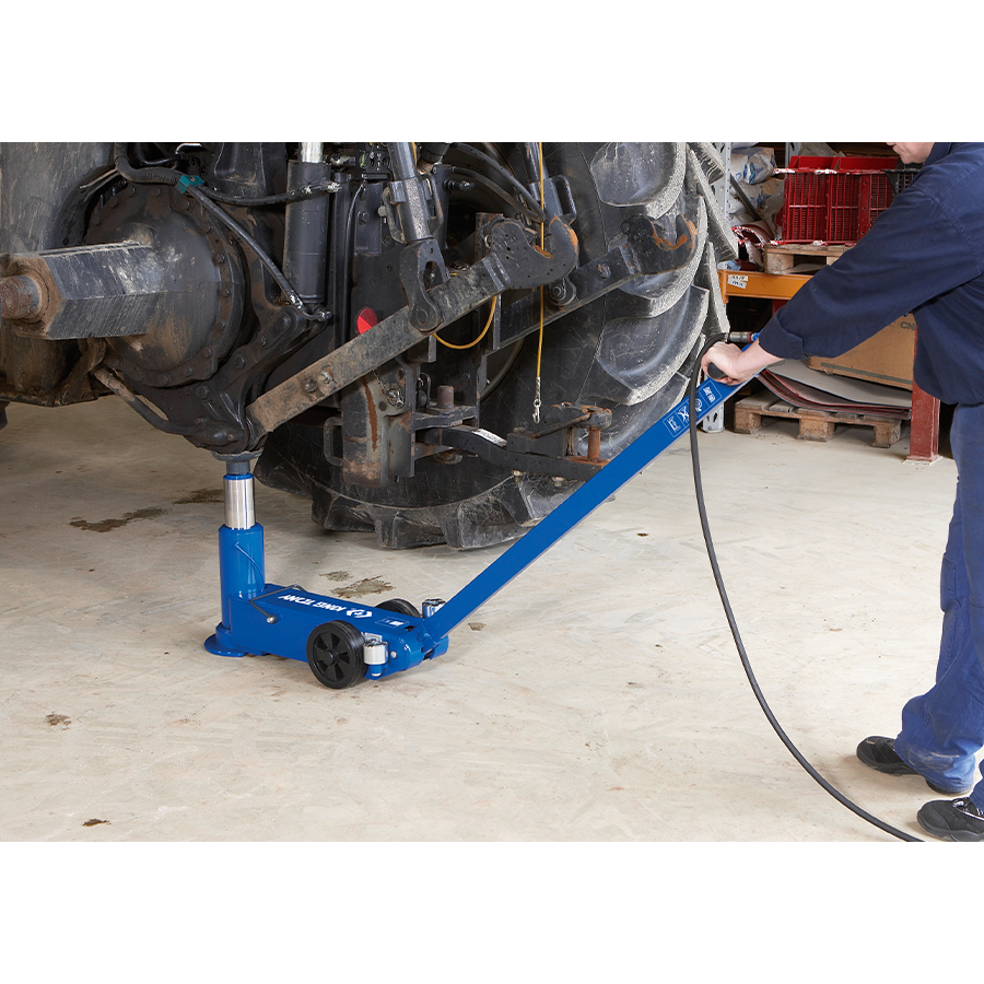 KING TONY Profi-Werkzeuge - Lufthydraulischer Wagenheber, einstufig - 25t 9HYCH125H