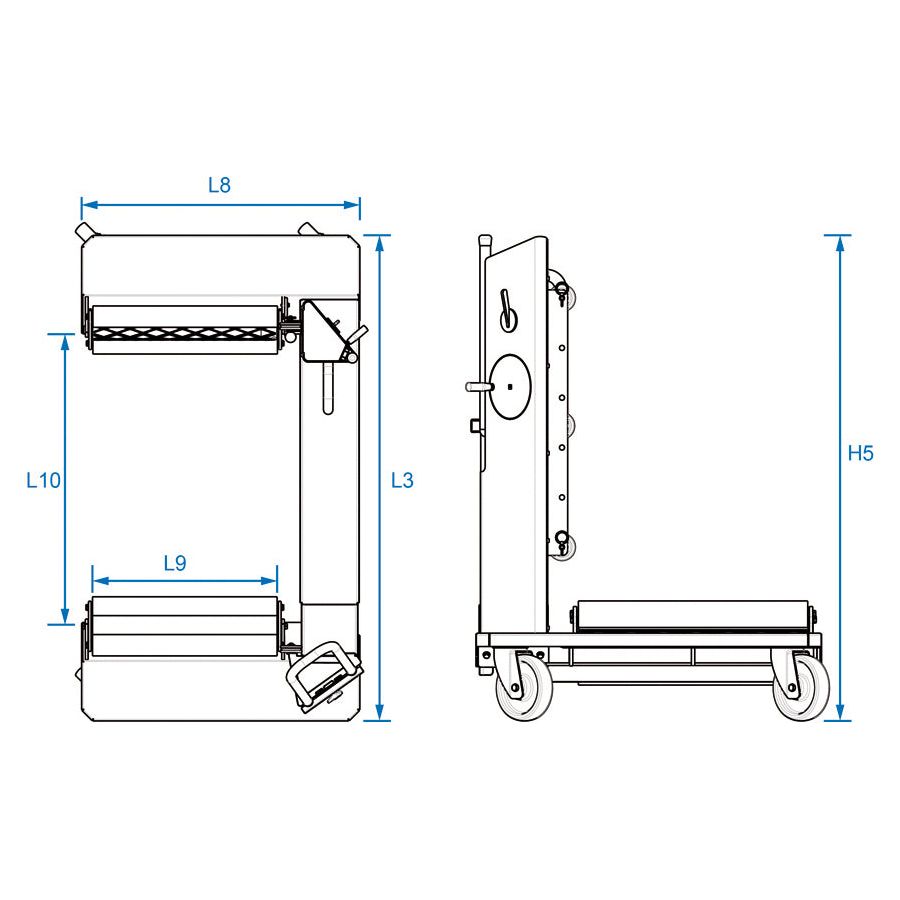 KING TONY Profi-Werkzeuge - Radmontagegerät 1.5 T mit Rotationsystem des Rades 9HYCM15V2