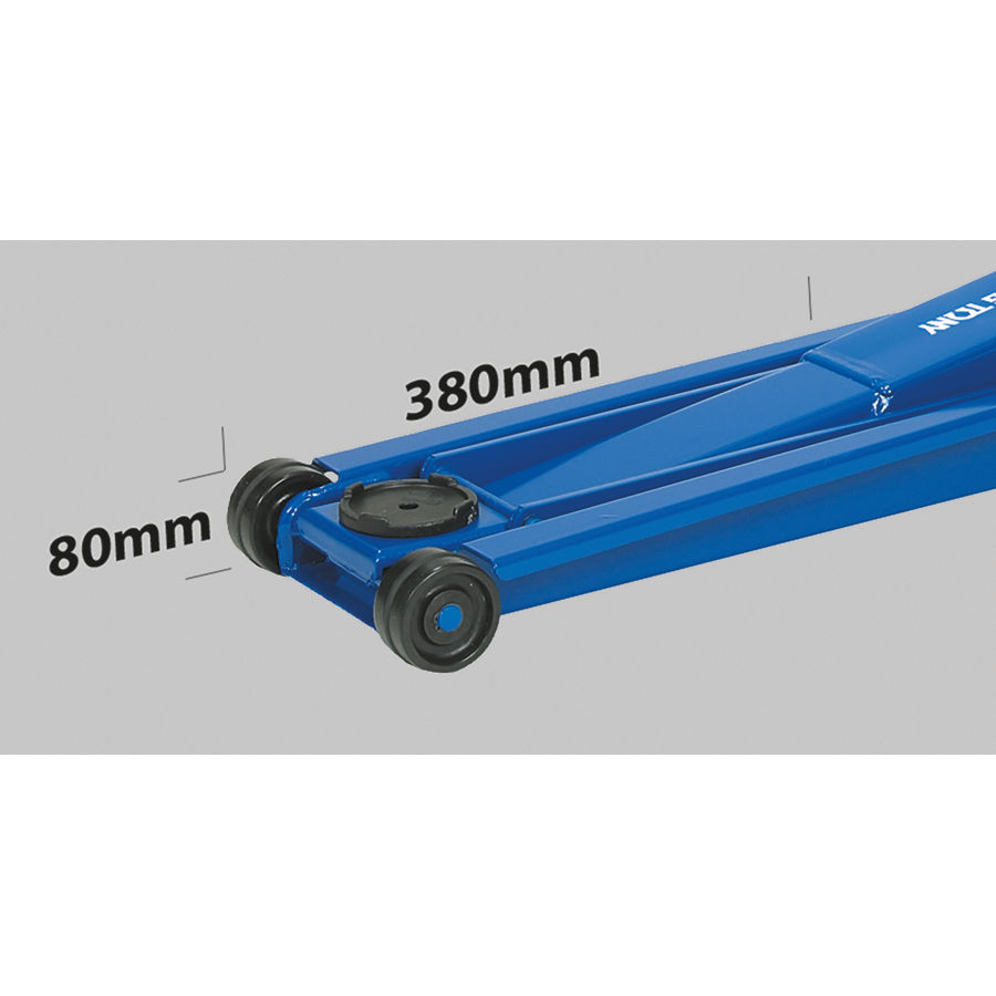 KING TONY Profi-Werkzeuge - Hydraulischer Rangierwagenheber, PKWs mit niedriger Bauhöhe - 1.3T 9HYCR1