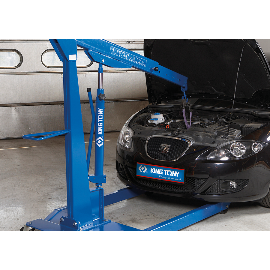 KING TONY Profi-Werkzeuge - Hydraulischer Werkstattkran, LKW- und PKW - 2T 9HYGR20