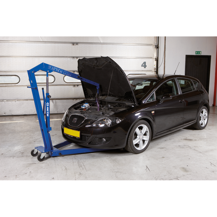 KING TONY Profi-Werkzeuge - Hydraulischer Werkstattkran, LKW- und PKW - 550kg 9HYGR55