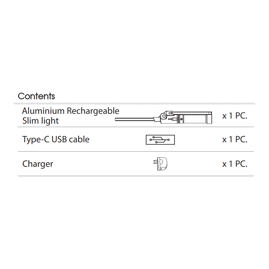 KING TONY Profi-Werkzeuge - LED Inspektionslampe Slim COB+SMD, klappbar und wiederaufladbar 9TA268AA