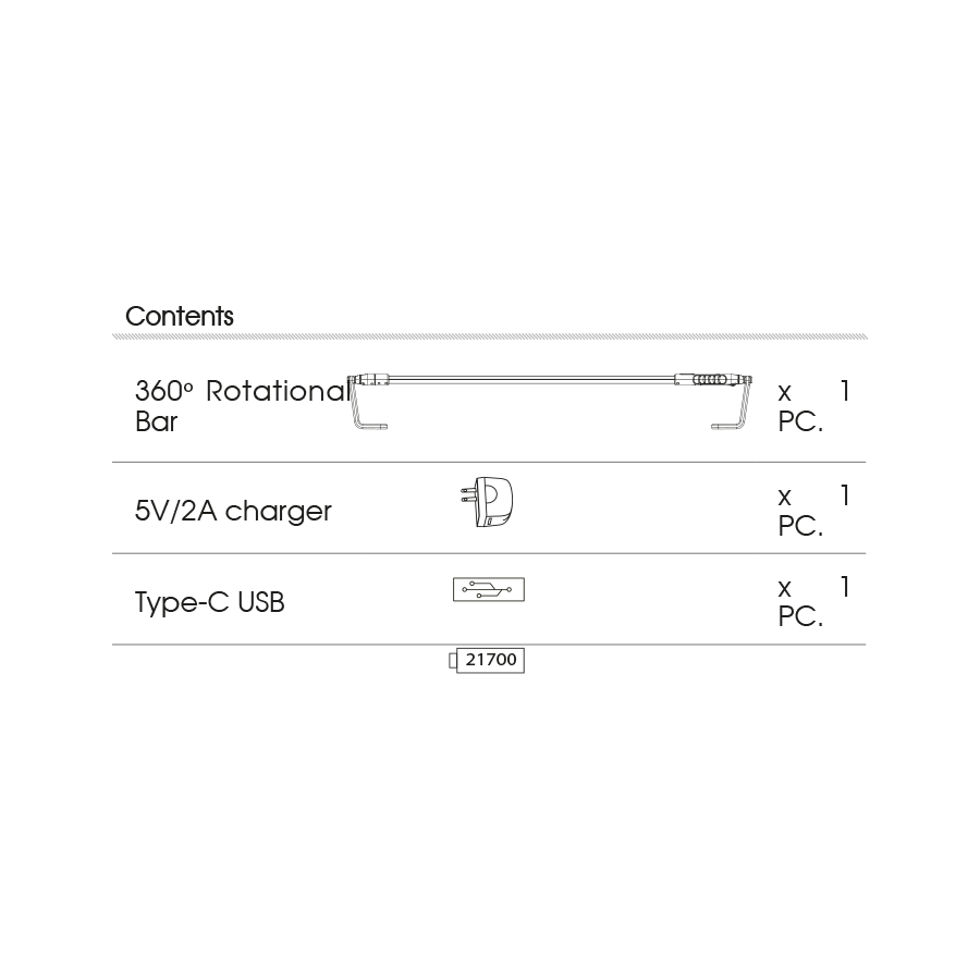 KING TONY Profi-Werkzeuge - Aufladbare Motorhaubenlampe 2000lm 9TA34AA
