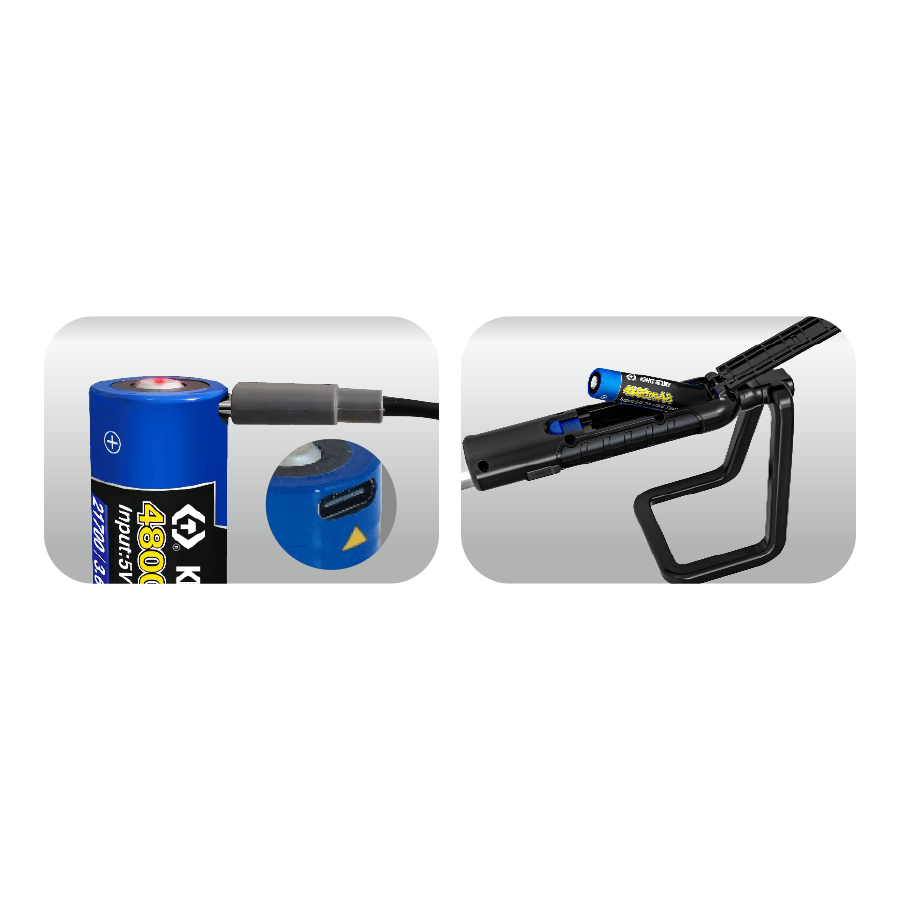 KING TONY Profi-Werkzeuge - Aufladbare Motorhaubenlampe 2000lm 9TA34AA