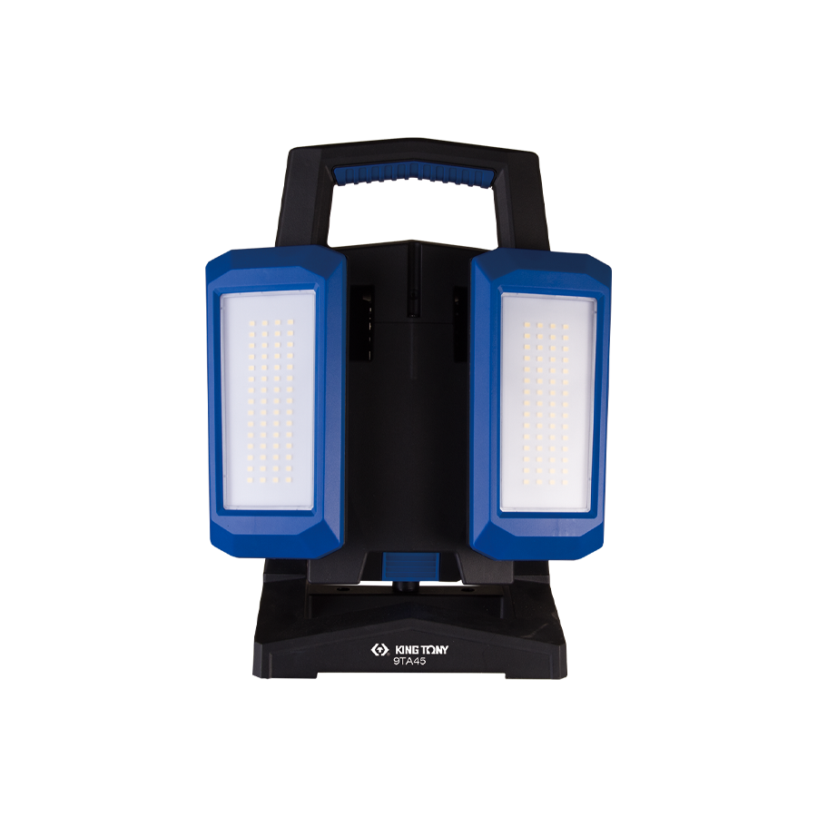 KING TONY Profi-Werkzeuge - 30W LED-Wiederaufladbarer Scheinwerfer Doppelkopf 9TA45AA