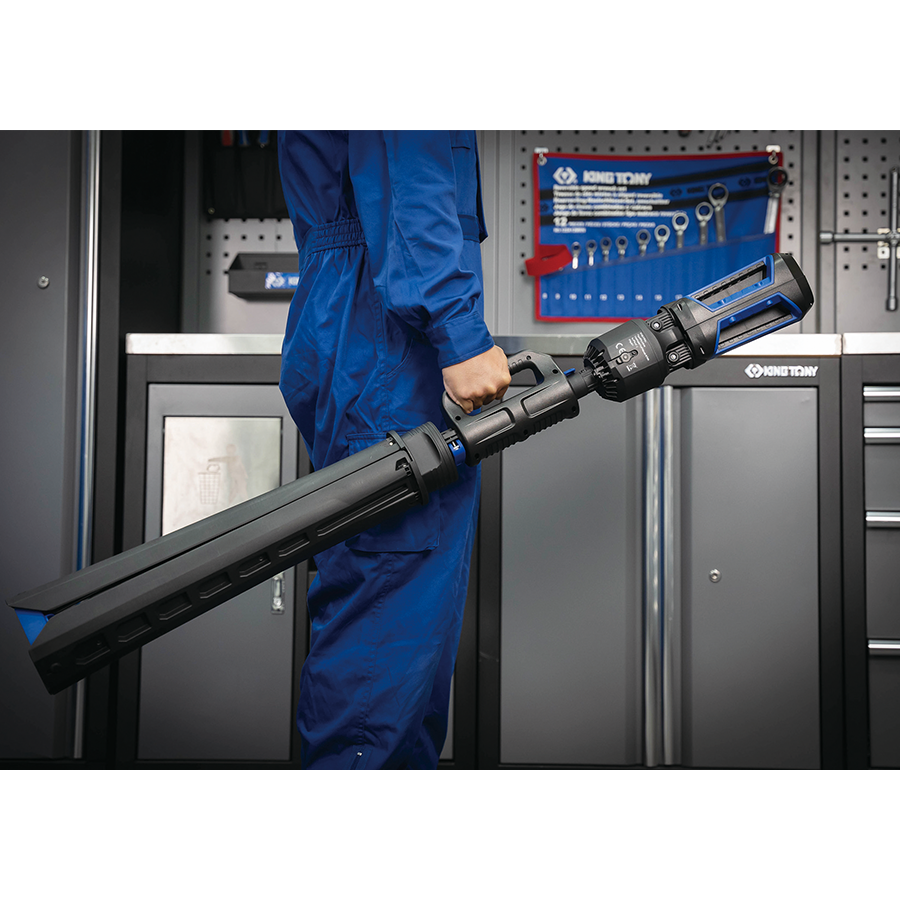 KING TONY Profi-Werkzeuge - LED-Scheinwerfer mit Stativ, 5 Lichtfarben 6000 Lumen 9TA491AA