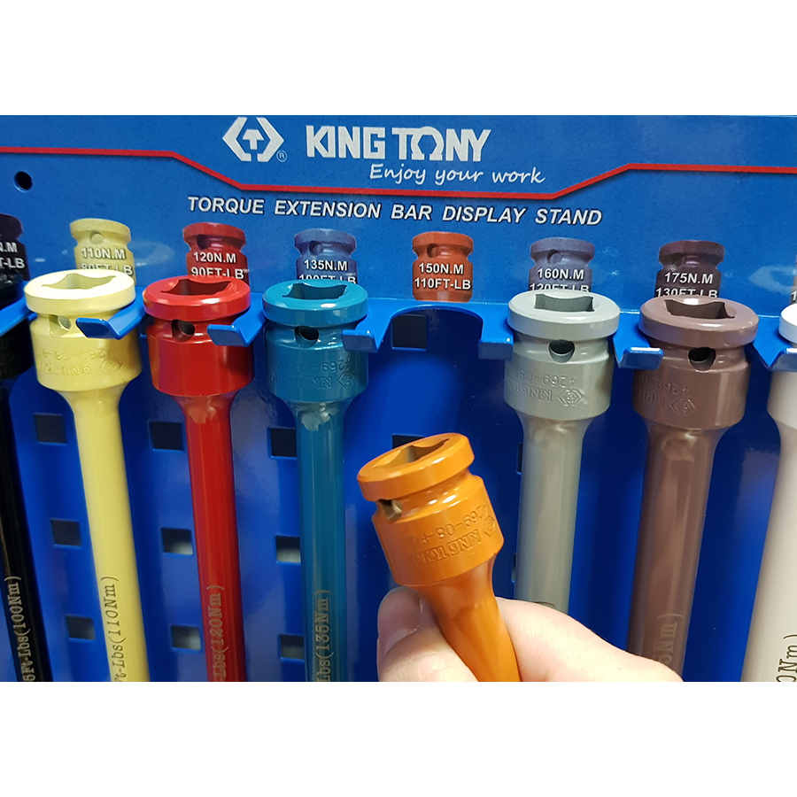 KING TONY Profi-Werkzeuge - Wanddisplay Verlängerungen für Drehmomentbegrenzung 9TE4110