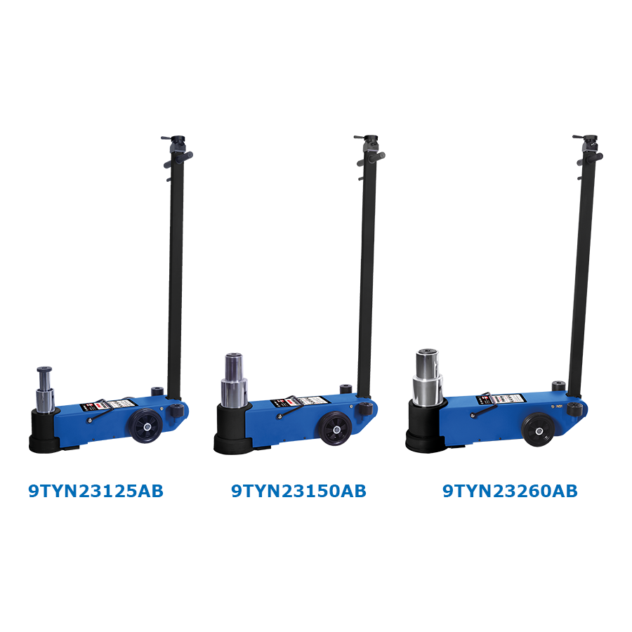 KING TONY Profi-Werkzeuge - 2-stufiger Wagenheber, lufthydraulisch - 10/25T 9TYN23125AB