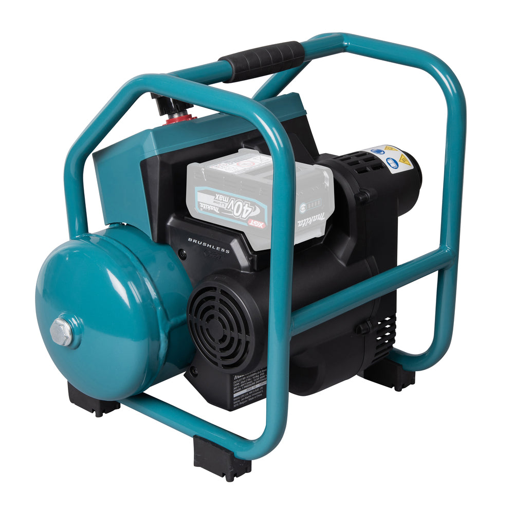 Makita Akku-Kompressor – bis 9,3 bar, ölfrei, leichter Transport & stabiler Rahmen - AC001GZ