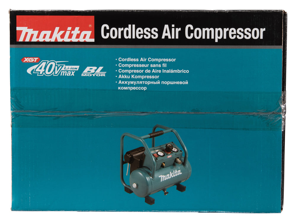 Makita Akku-Kompressor – bis 9,3 bar, ölfrei, leichter Transport & stabiler Rahmen - AC001GZ